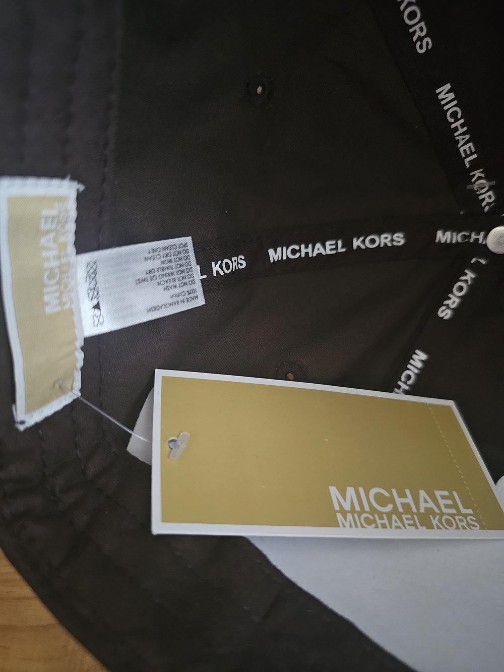 Michael Kors Brown MK Monogram Baseball Cap - Picture 5 of 8